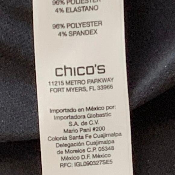 Chico’s Leopard Black Block Print Blouse Top Shirt Women’s Size 2 (U.S. XL / 16) - Picture 9 of 10